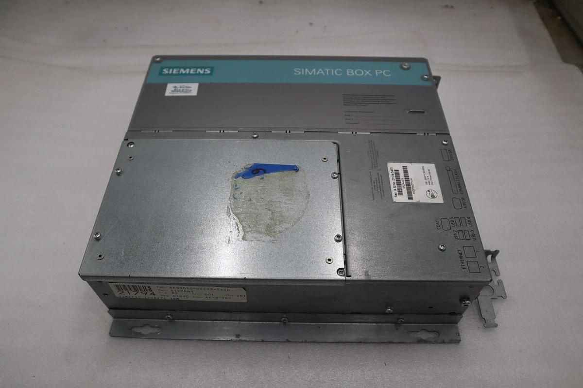 Used SIEMENS  SIMATIC IPC627CIEM  6EQ2020-0AC03-5XX0  SIMATIC BOX PC STK SGF116