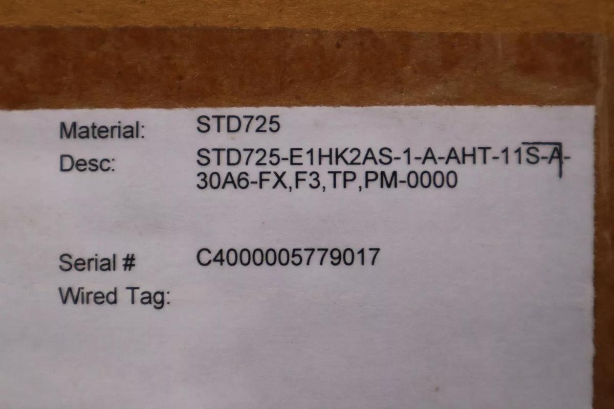 Used HONEYWELL STD725-E1HK2AS-1-A-AHT-11S-A-30A6-FX,F3,TP,PM-0000 PRESSURE STOCK 501B