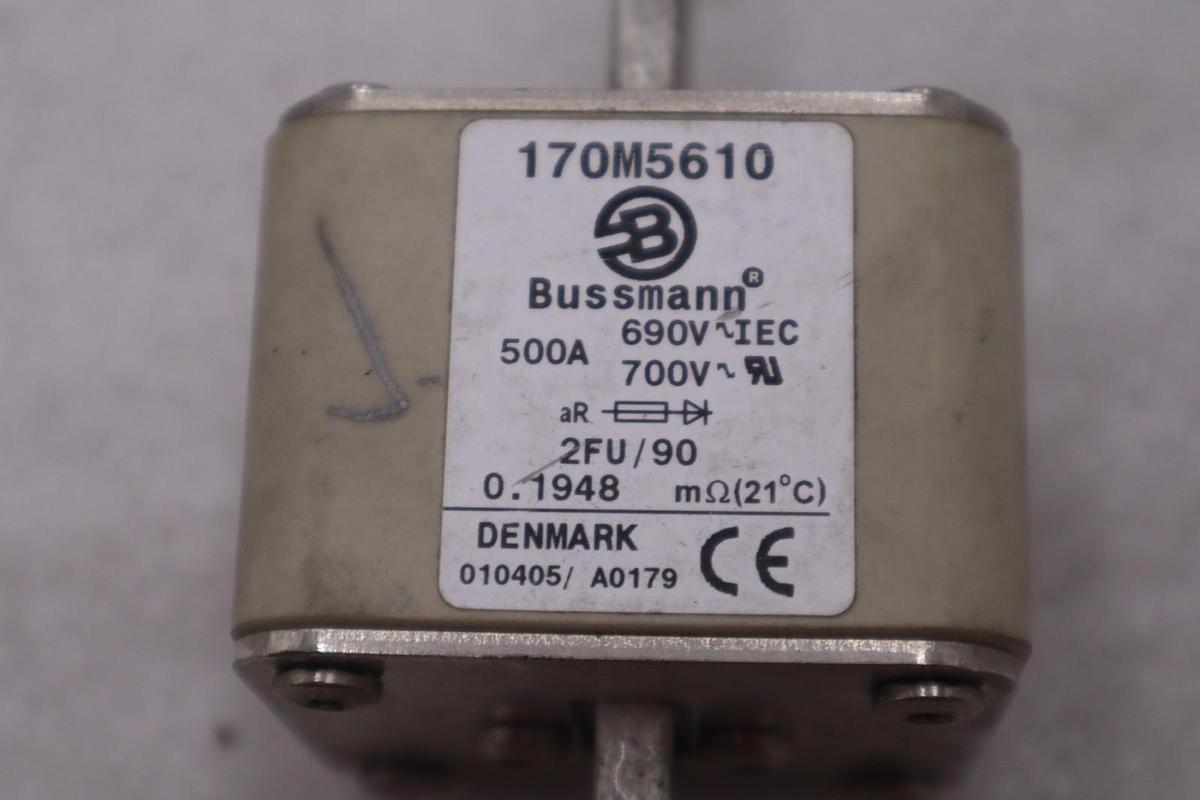 Used BUSSMANN 170M5610 500A FUSE - STOCK GF728A