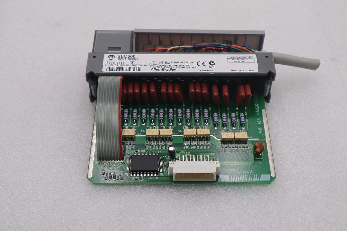 Used ALLEN-BRADLEY 1746-IA16 SLC500 INPUT MODULE SERIES C STOCK #K-1455