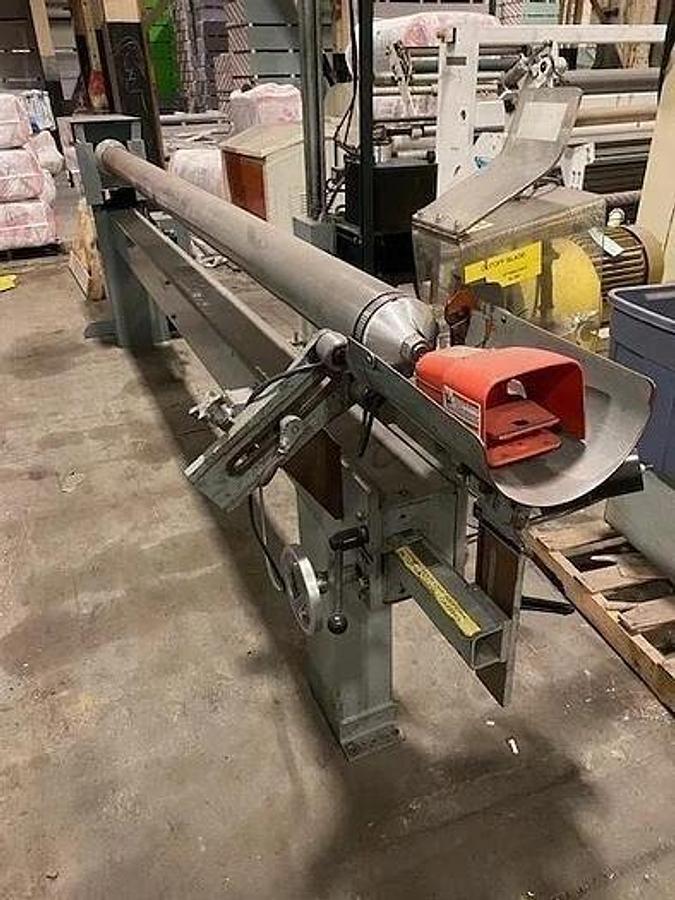 Used APPLETON MENASHA NODEL S200 120" LONG CORE CUTTER, 5" DIA.