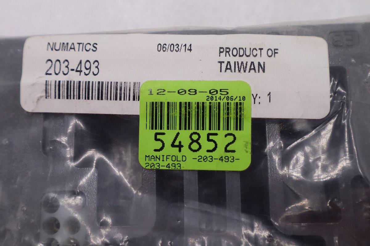 Used NUMATICS 203-493 Subbase Individual Stations 1 STOCK L-246A