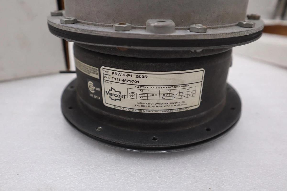 Used DWYER MERCOID PRW-2-P1 2&3R DIFFERENTIAL PRESSURE SWITCH STOCK 5180CC