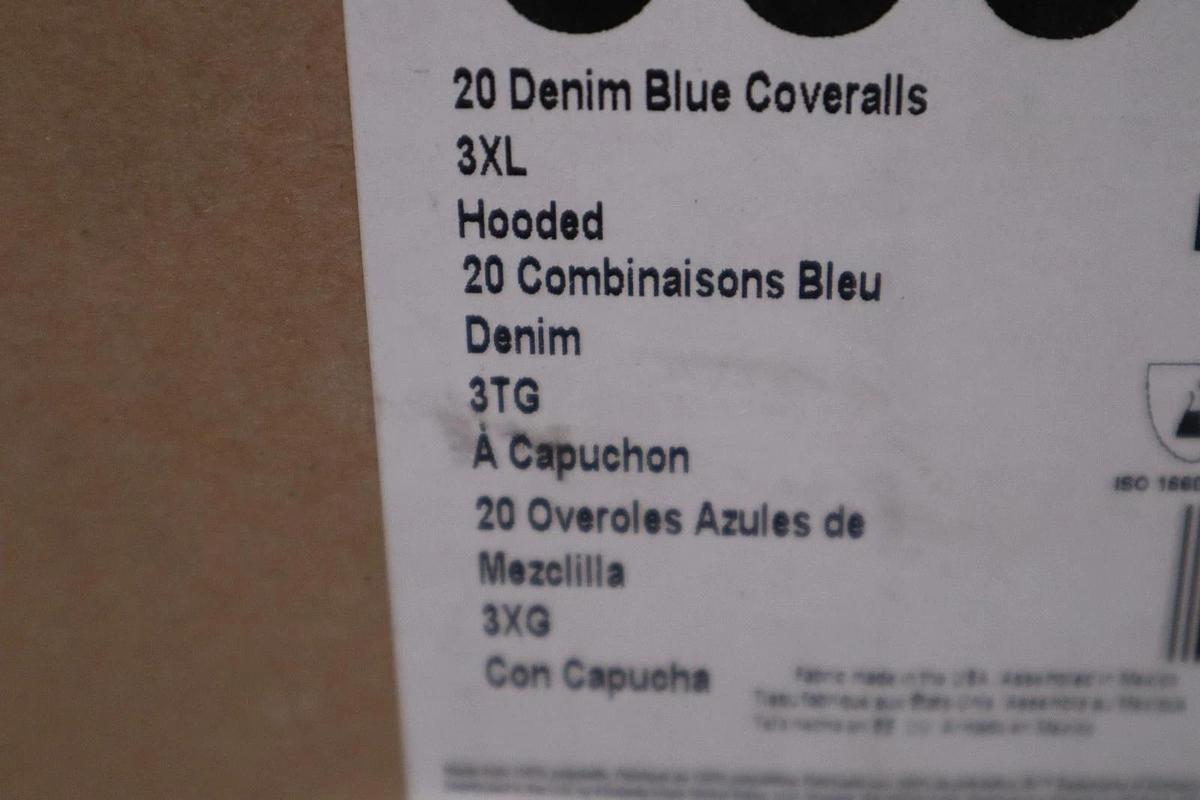 Used Kleenguard Hooded Disp Coveralls Blue 3XL PK20 - STOCK GF806