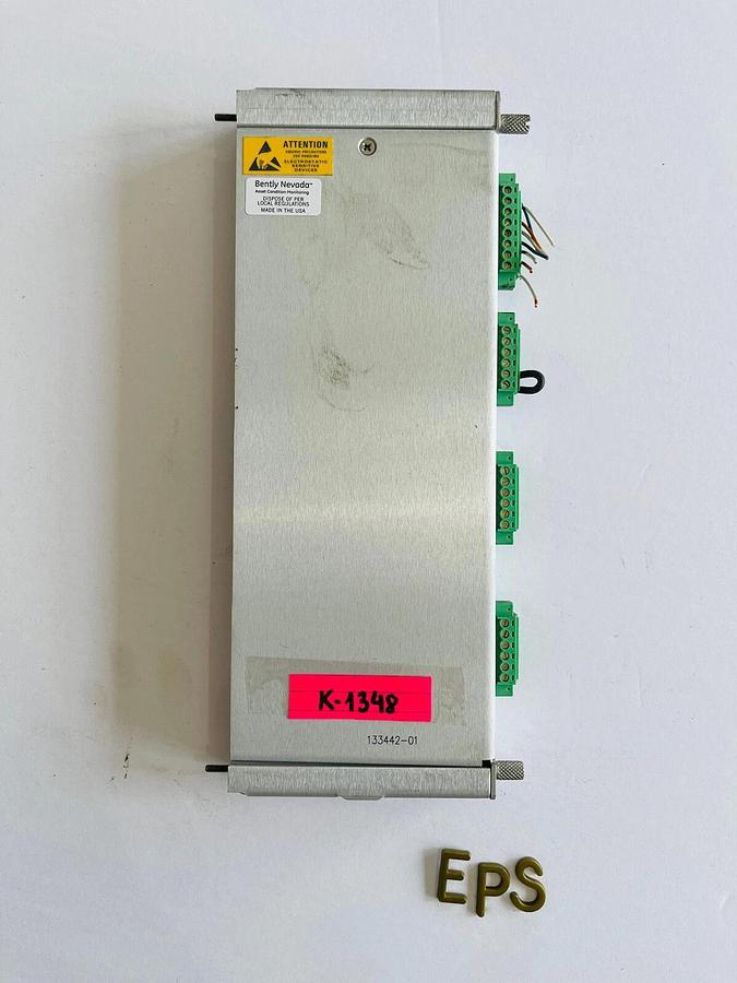 Used BENTLY NEVADA TACHOMETER I/O MODULE 133442-01 #K-1348