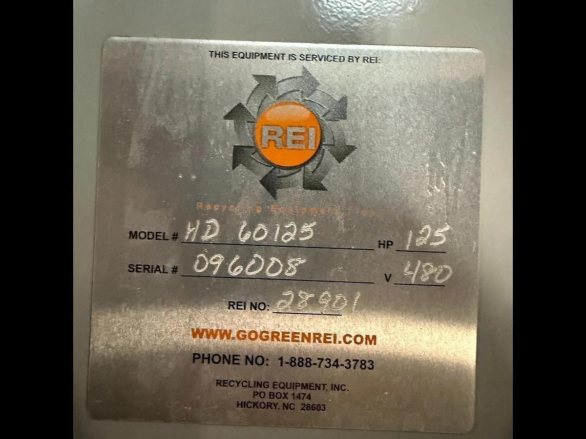 Used REI RENEGADE SHAFT SHREDDER MODEL HD-60-125