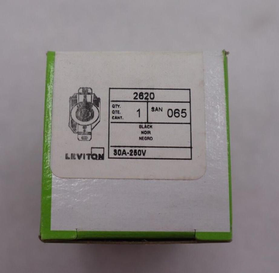 Leviton 2620 30A-250V Flush Mounting Locking Receptacle Stock #K-2075