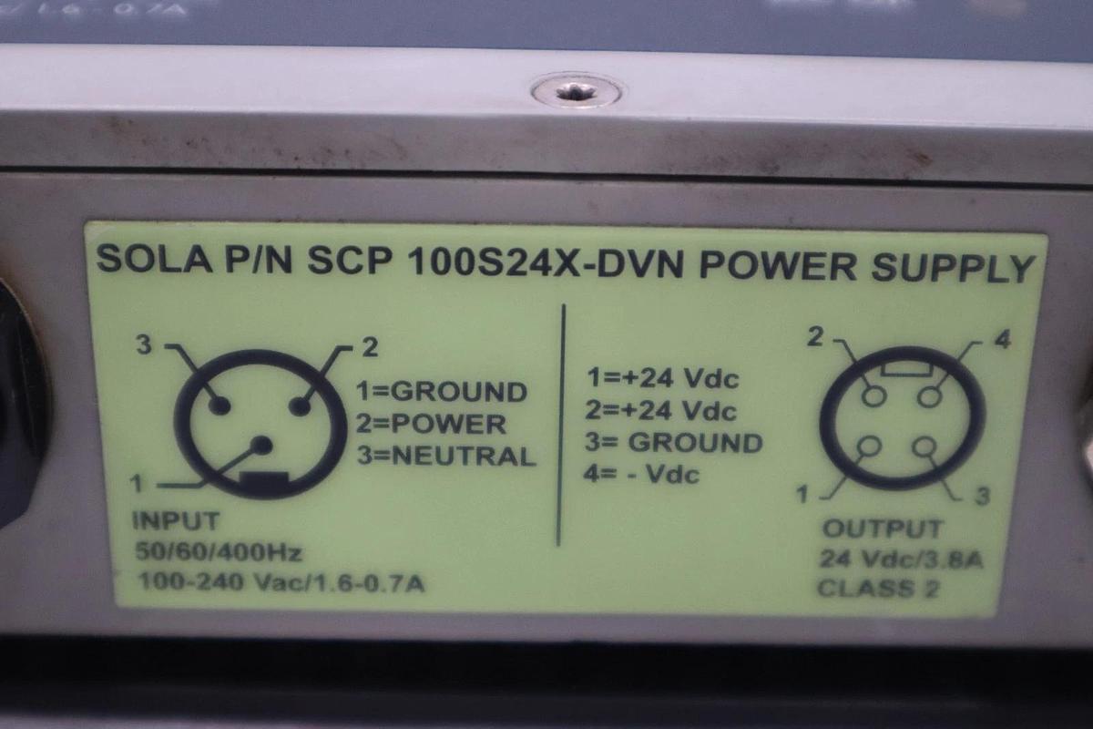 Used LOT OF 2 - SOLA SCP 100S24X-DVN POWER SUPPLY 50/60/400HZ STOCK H1714