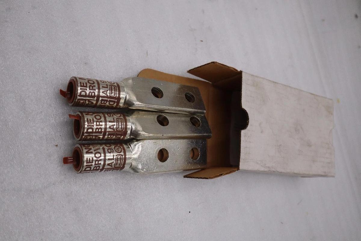 Used BOX OF 3 - Ilsco 2ACL-350 Compression Lug Brown 350 MCM - STOCK 5815A
