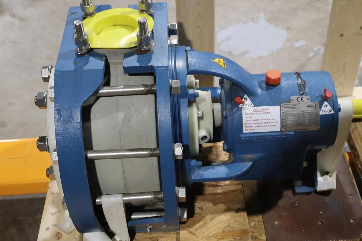 Used Rheinhutte Pump RCNKu 80/160 CS Standardized chemical pump in plastic STK S-644