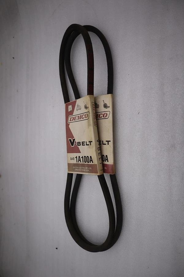 Used LOT OF 2 - DEMCO A-41 1A100A V-BELT - NEW - STOCK M-4A