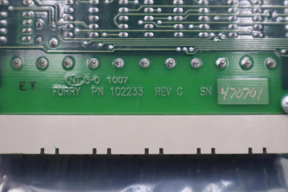 Used NEW FORRY 102233 REV G PC OPTICS PROCESSOR BOARD STOCK G654