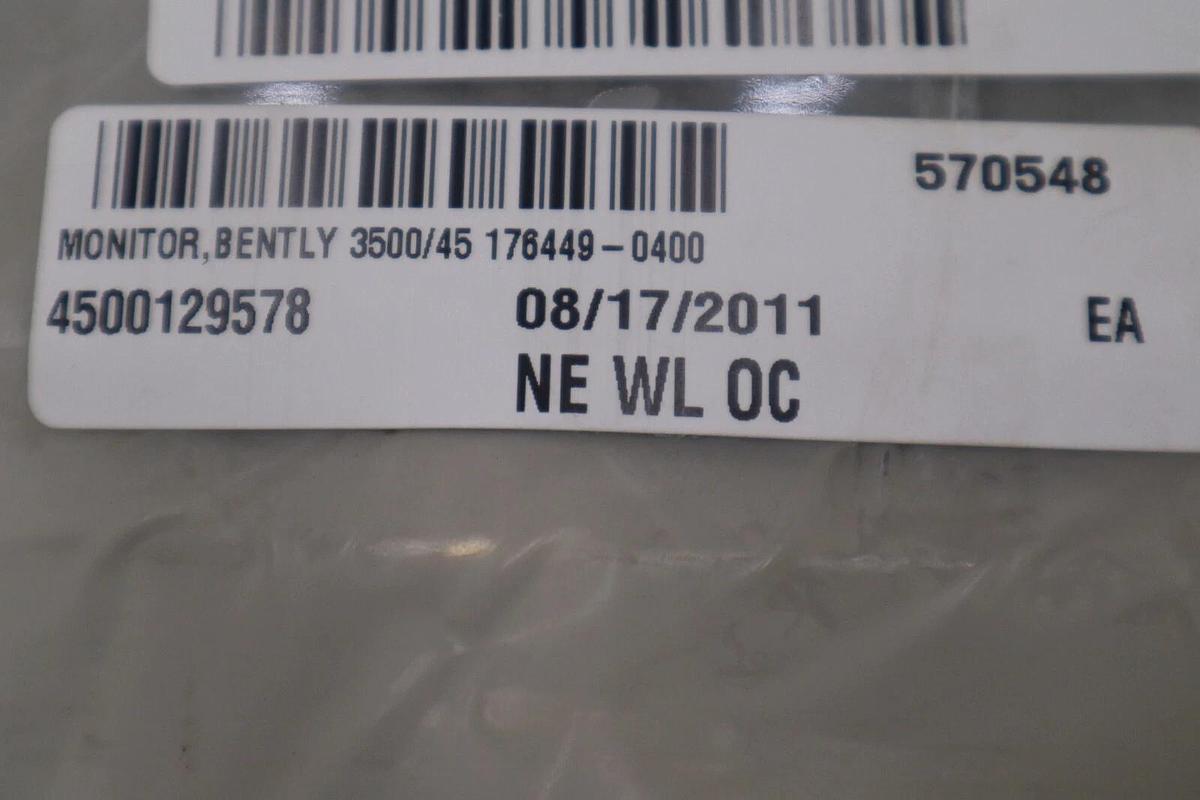NEW BENTLY NEVADA 3500/45 POSITION MONITOR 176449-0400 NEW UNIT STOCK K-2928-A