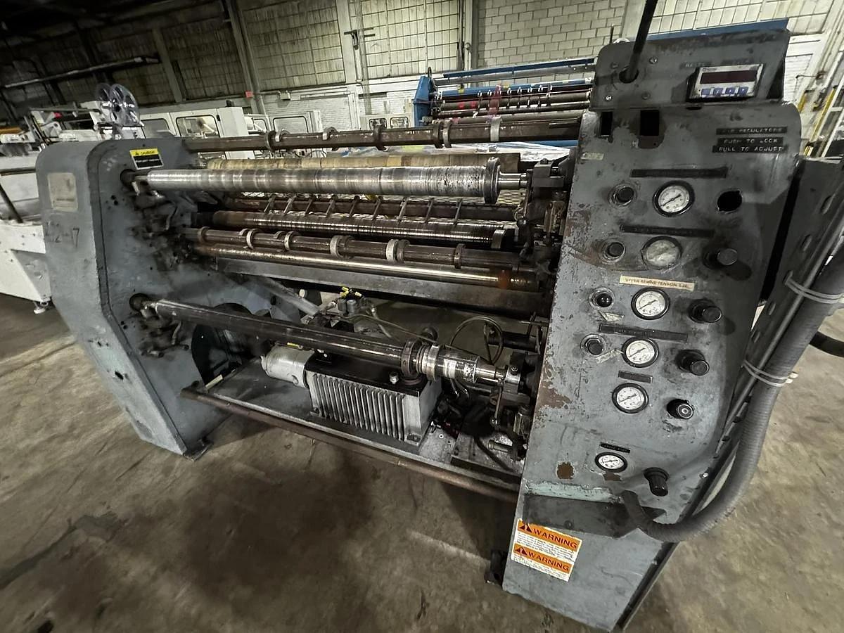 Used 45" DUSENBERY MODEL 635 BL DUPLEX SLITTER REWINDER 18" REWIND DIAMETER
