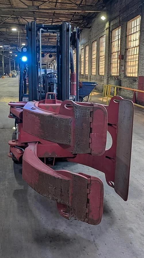 Used 12,000 POUND YALE GC120VXPRS FORKLIFT WITH 72" BOLZONI CLAMP MANUFACTURED 2021