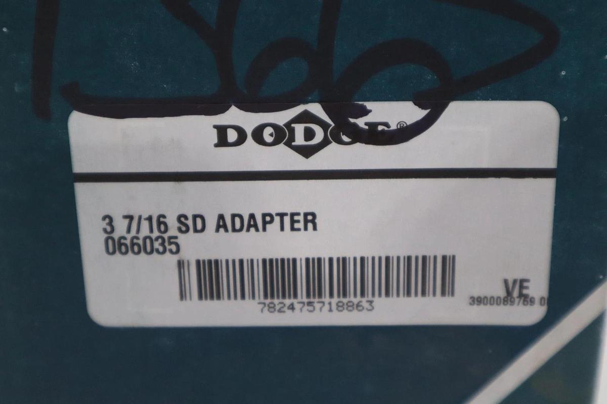 Used DODGE 066035 3 7/16 SD ADAPTER - NEW IN BOX - STOCK GF989