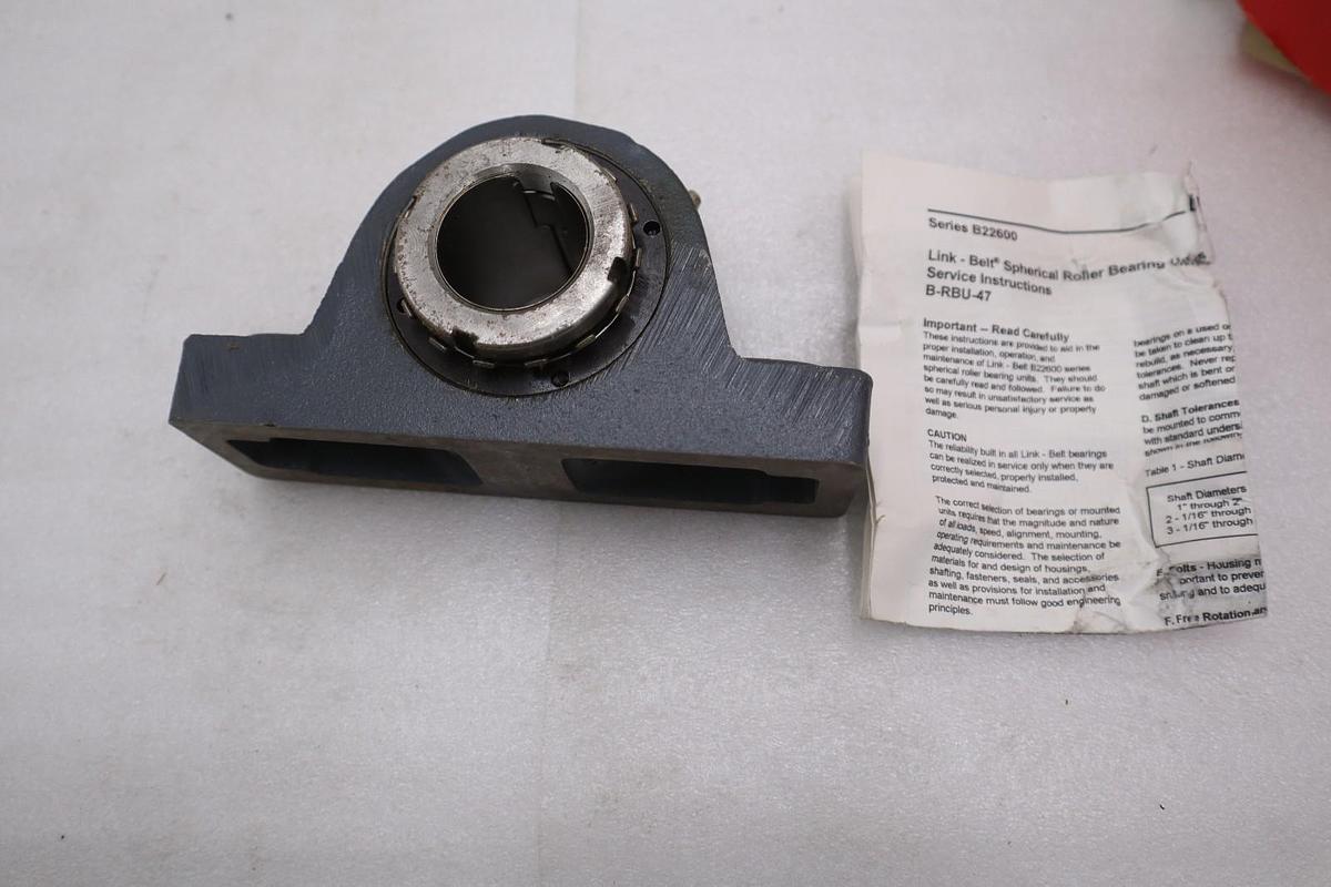 Used Rexnord Link Belt PB22623H 1-7/16" Pillow Block Roller Bearing STK GF459