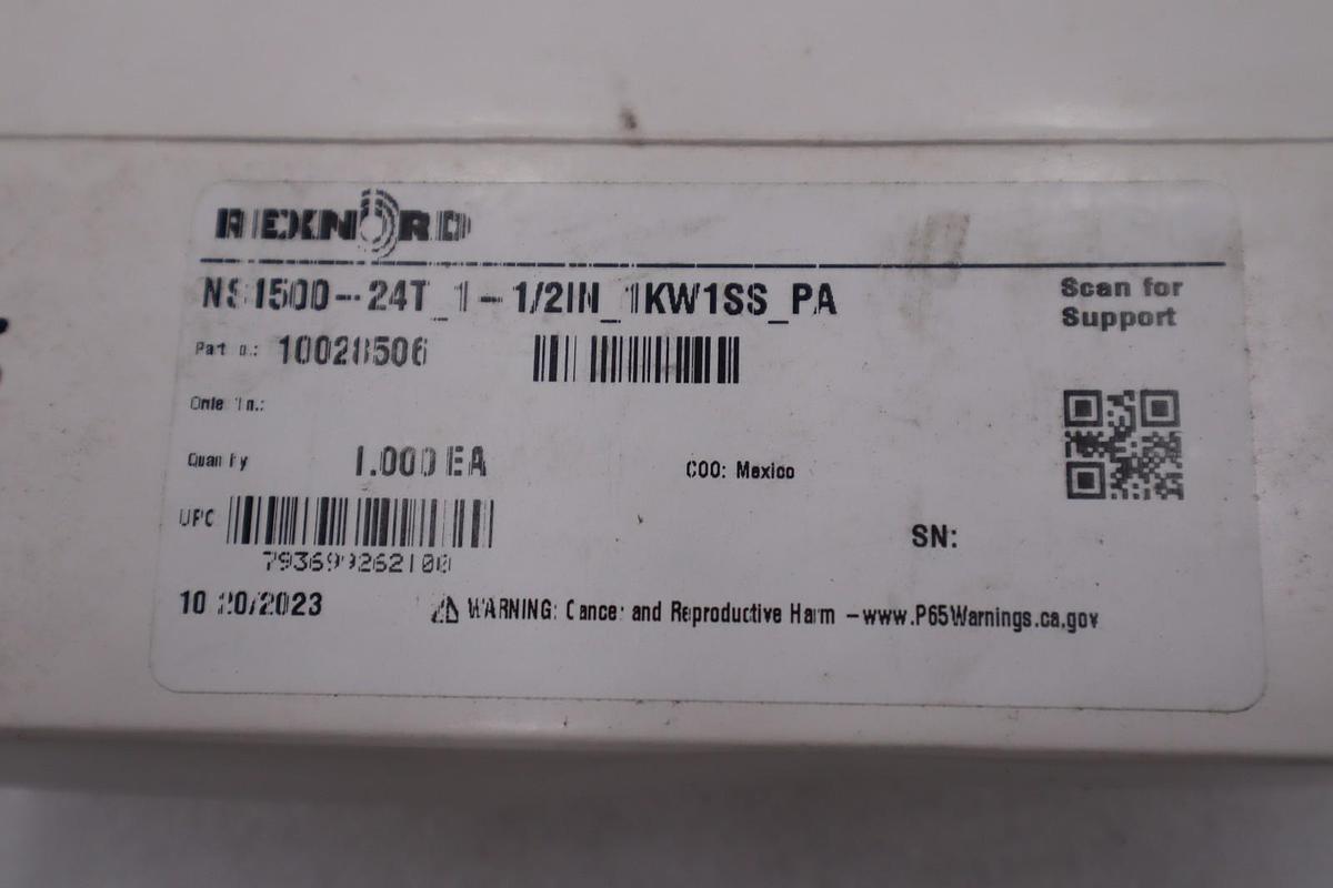 NEW Rexnord NS1500-24T-1-1/2IN 1KW1SS PA Thermoplastic Split Sprocket STK H1879