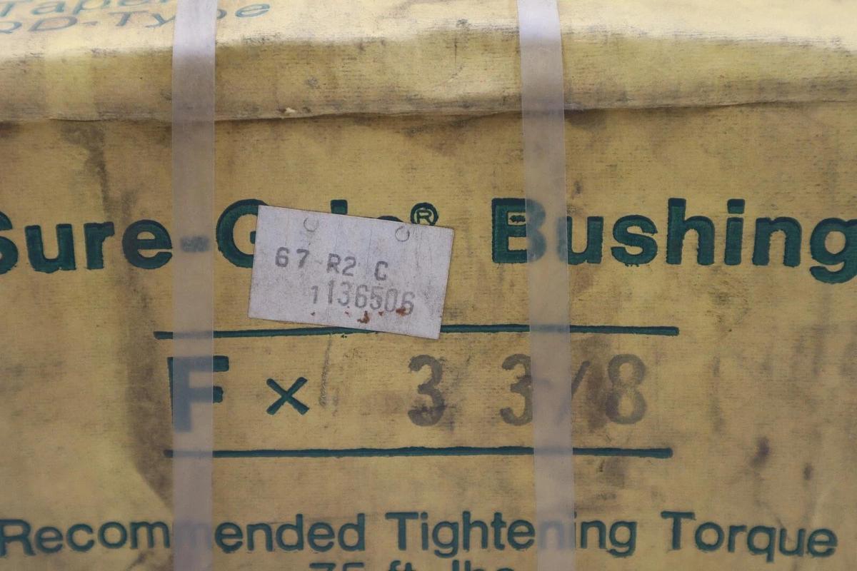 Used TB WOODS SURE GRIP BUSHING TAPERED QD TYPE FX 3 3/8 STOCK #B-872