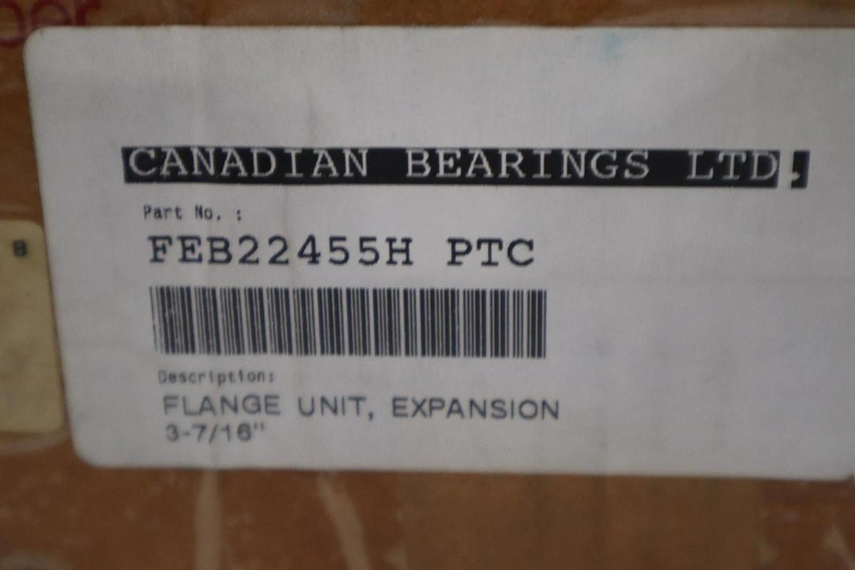 Used Link-Belt, Rexnord FEB22455H, 4 Bolt Flange Expansion Bearing, 3-7/16" Shaft NEW