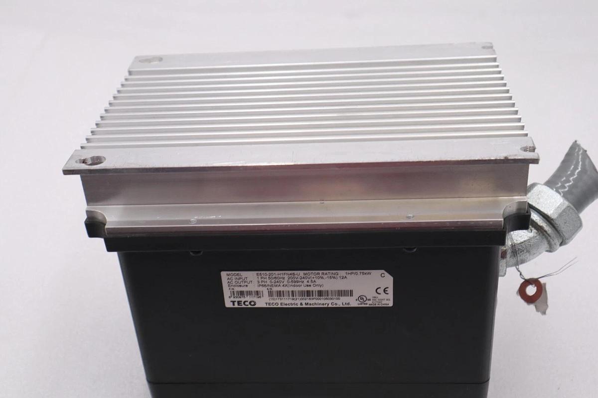Used TECO-WESTINGHOUSE E510-201-H1FN4S-U FREQUENCY INVERTER STOCK #2792