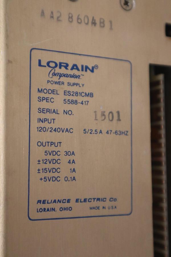 Used NEW RELIANCE ELECTRIC ES281CMB POWER SUPPLY 120-240VAC - STOCK GF1394