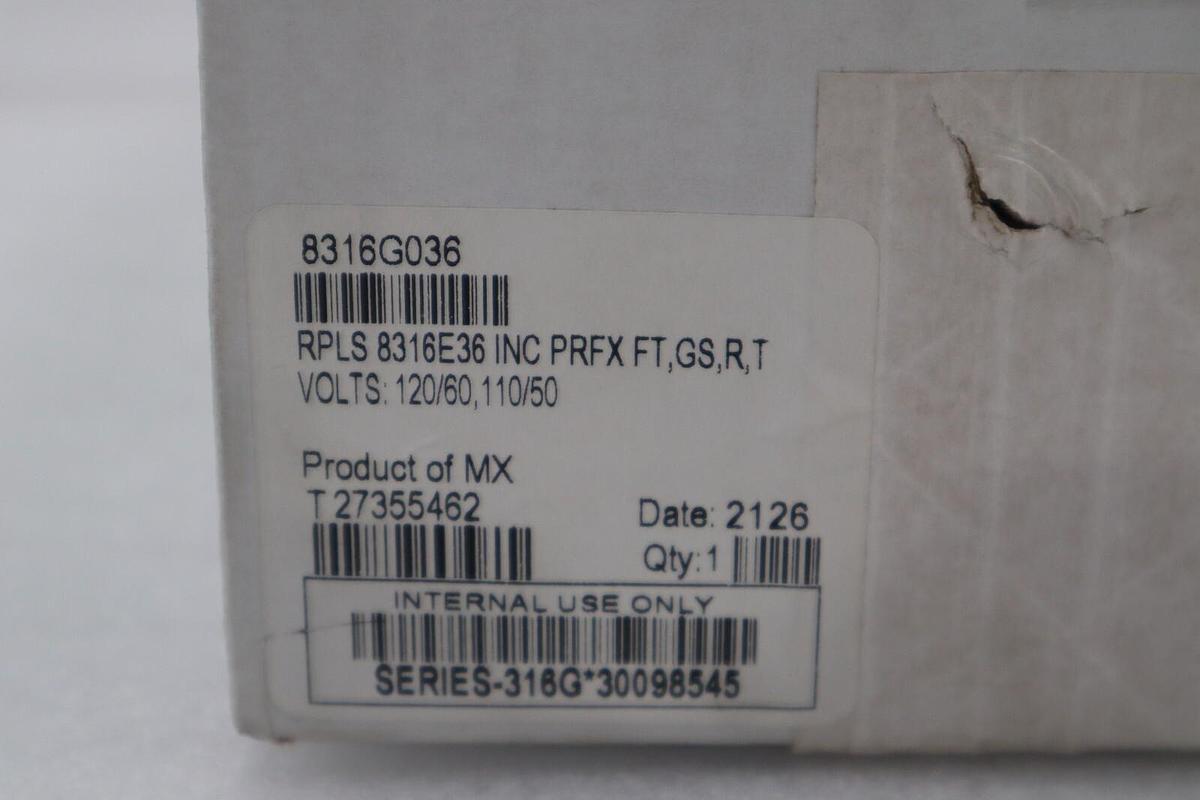 NEW ASCO RED-HAT 8316G036 SOLENOID VALVE 1" PIPE 110/120V. COIL STOCK G508