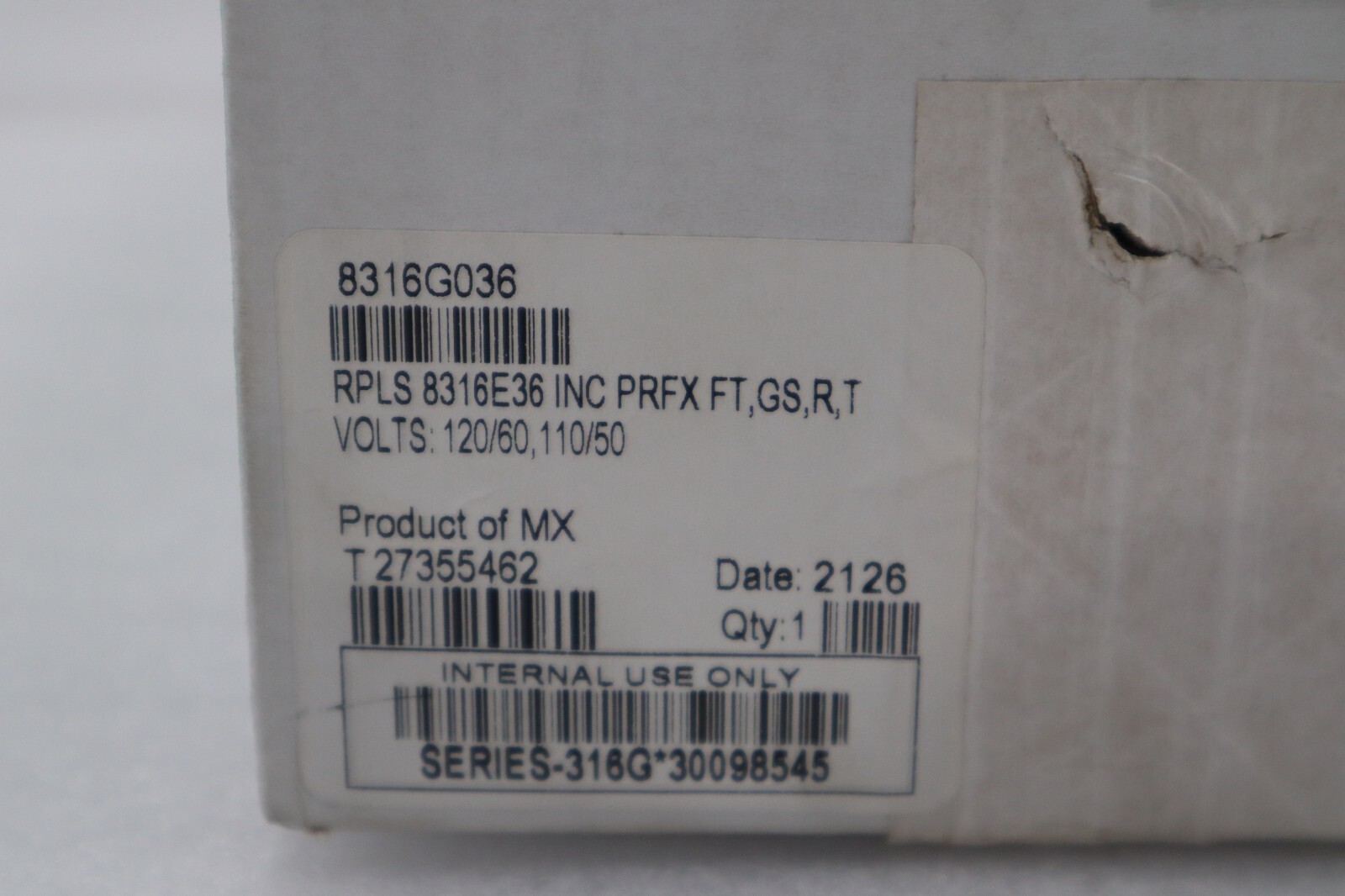 NEW ASCO RED-HAT 8316G036 SOLENOID VALVE 1" PIPE 110/120V. COIL STOCK G508