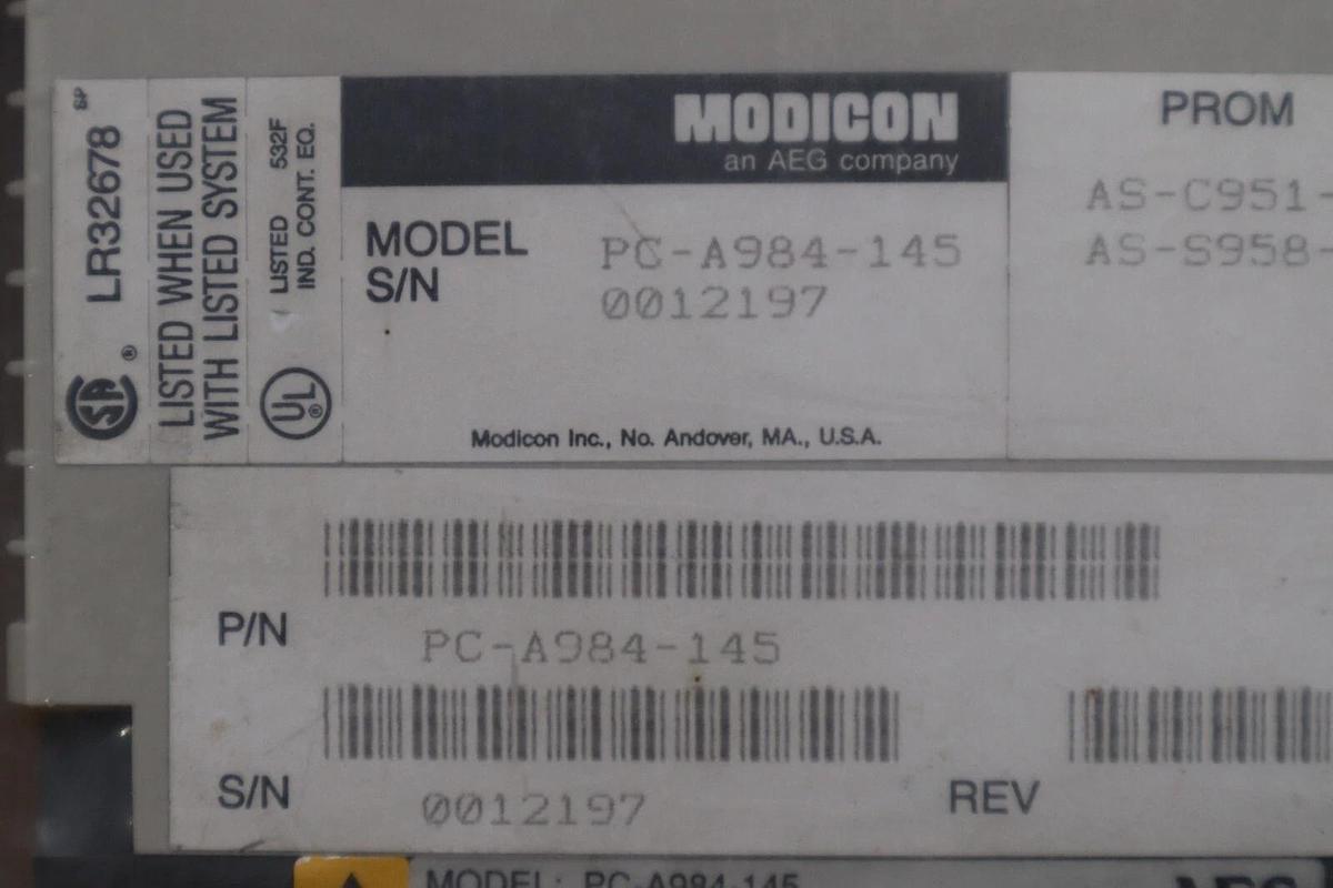 NEW OPEN BOX AEG PC-A984-145 Control System Modicon CPU Module STK G60A