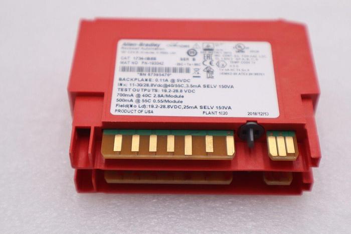 Used Allen-Bradley 1734-IB8S DIGITAL SAFETY INPUT MODULE POINT GUARD I/O STOCK 2412A