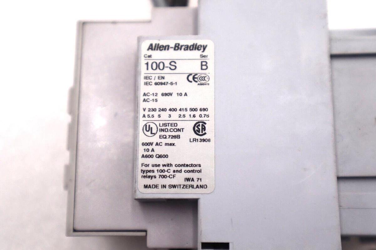 Used NEW ALLEN BRADLEY 100-S SERIES B 100-C43 SAFETY CONTACTOR #L-679