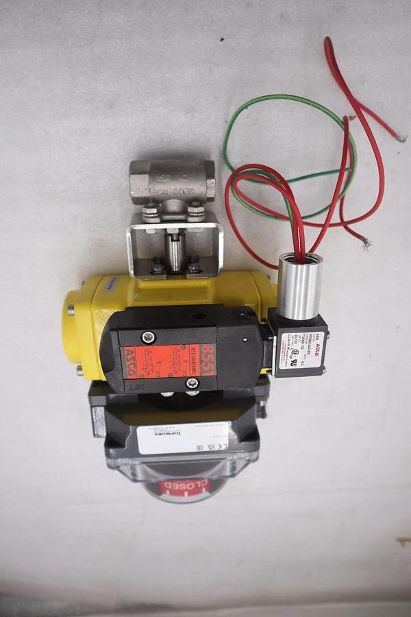 APOLLO AS0025N03ACB CONTROL VALVE WITH TOPWORX 4X And ASCO - STOCK GF720