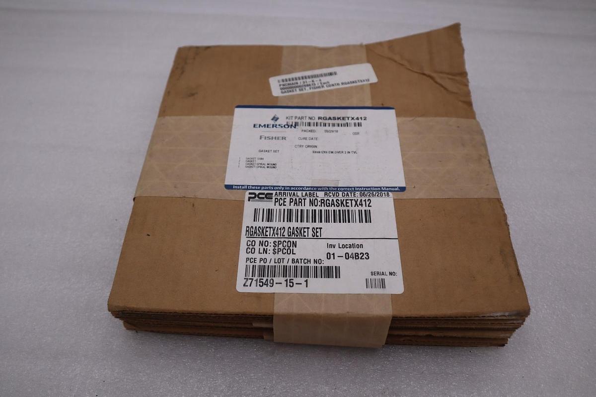 FISHER EMERSON RGASKETX412 GASKET SET STOCK #129A