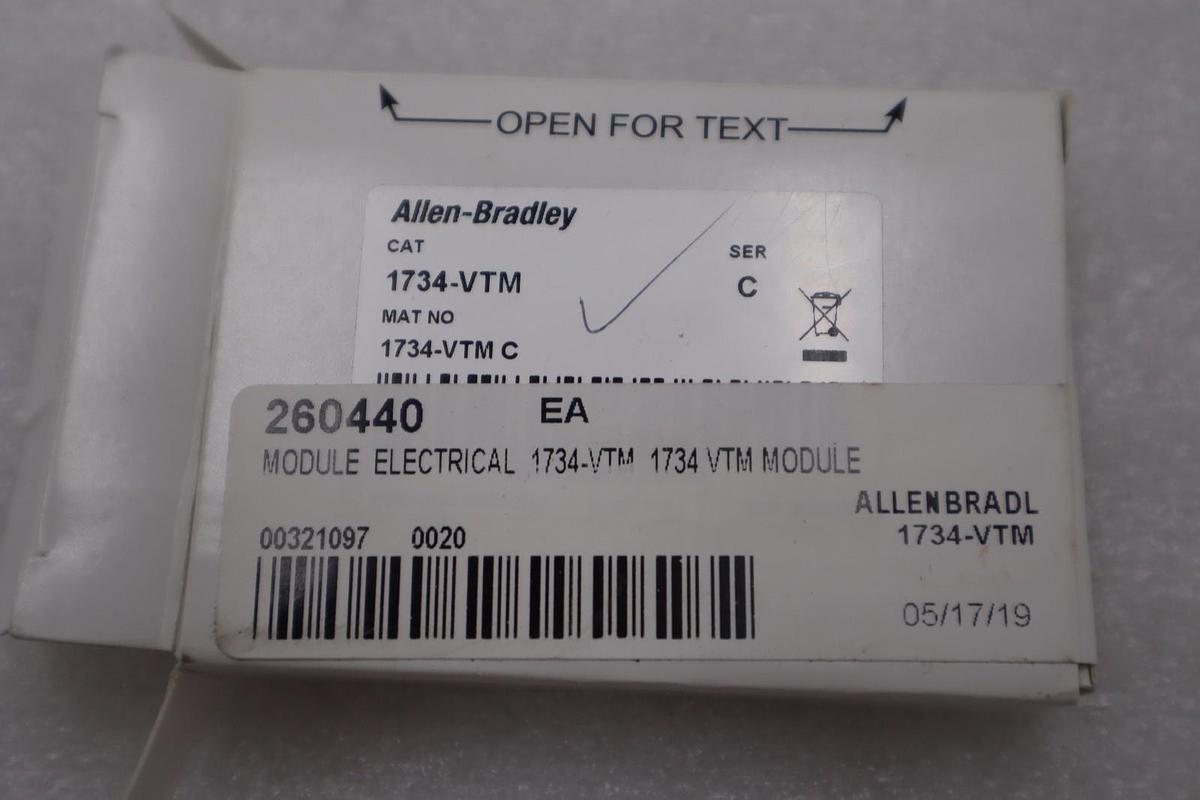 NEW ALLEN BRADLEY 1734-VTM PLC MODULE STOCK H1098A