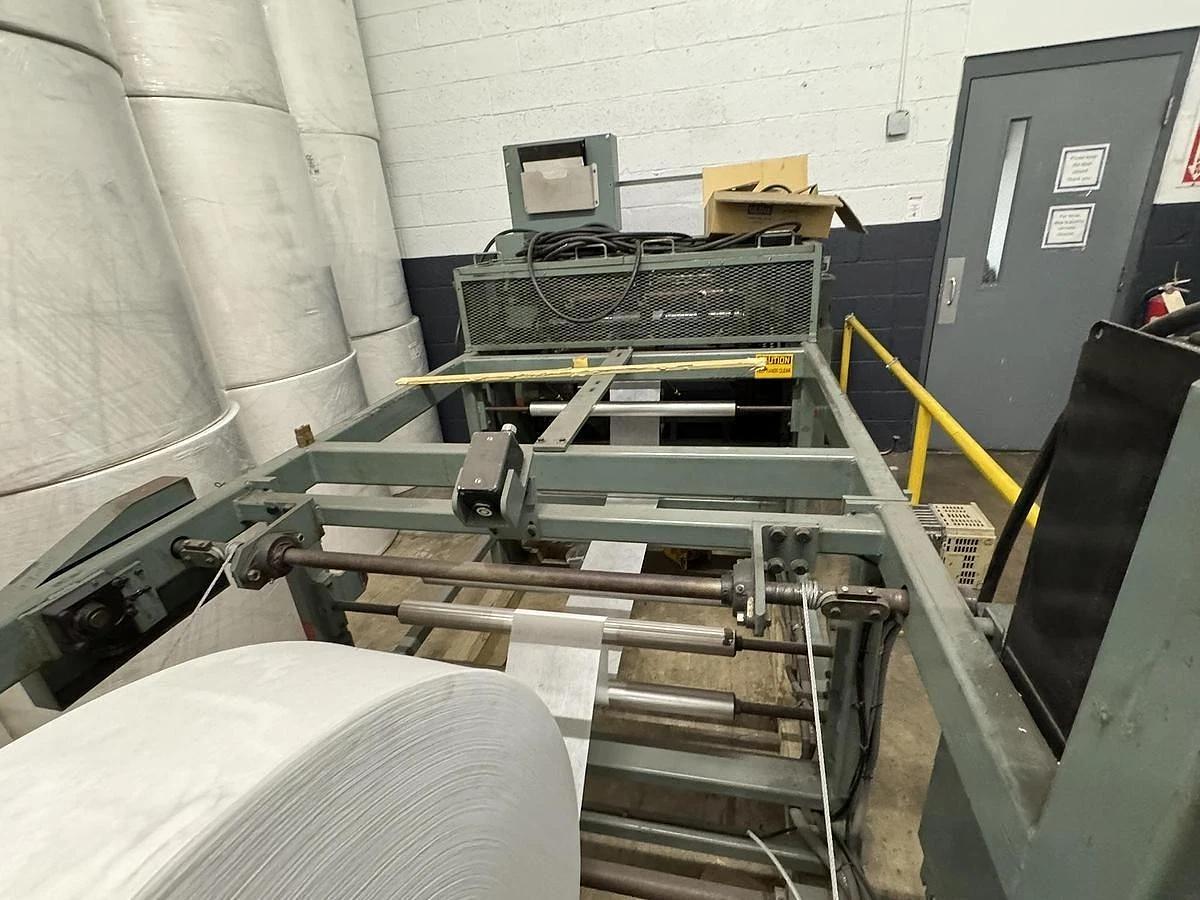 Used 30" WIDE ELSNER MODEL MPR 30 CANTILIVERED SLITTER REWINDER