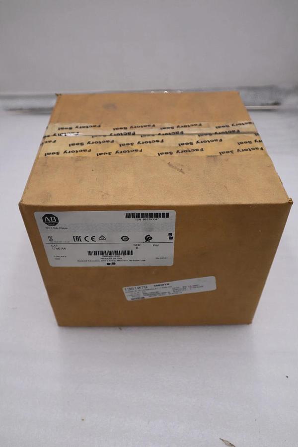 Allen Bradley,1746-A4,4 Slot SLC500 Rack FACTORY SEAL NEW UNIT H21A