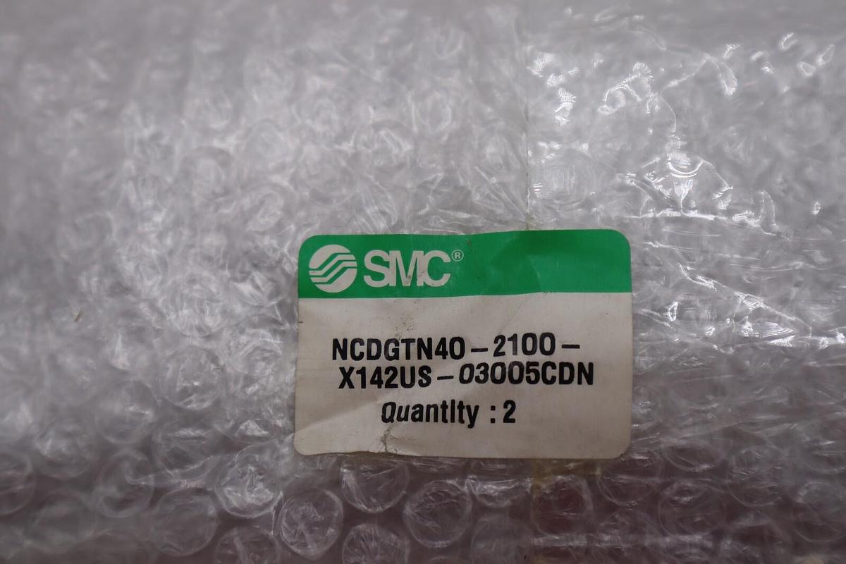 Used SMC NCDGTN40-2100-X142US-03005CDN LOT OF TWO UNITS NEW STOCK S-315