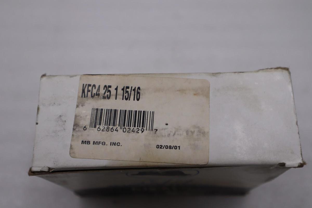 Used NEW OPEN BOX KFC4 25 1 5/16 krown regal 4 bolt flange bearing STOCK H543A