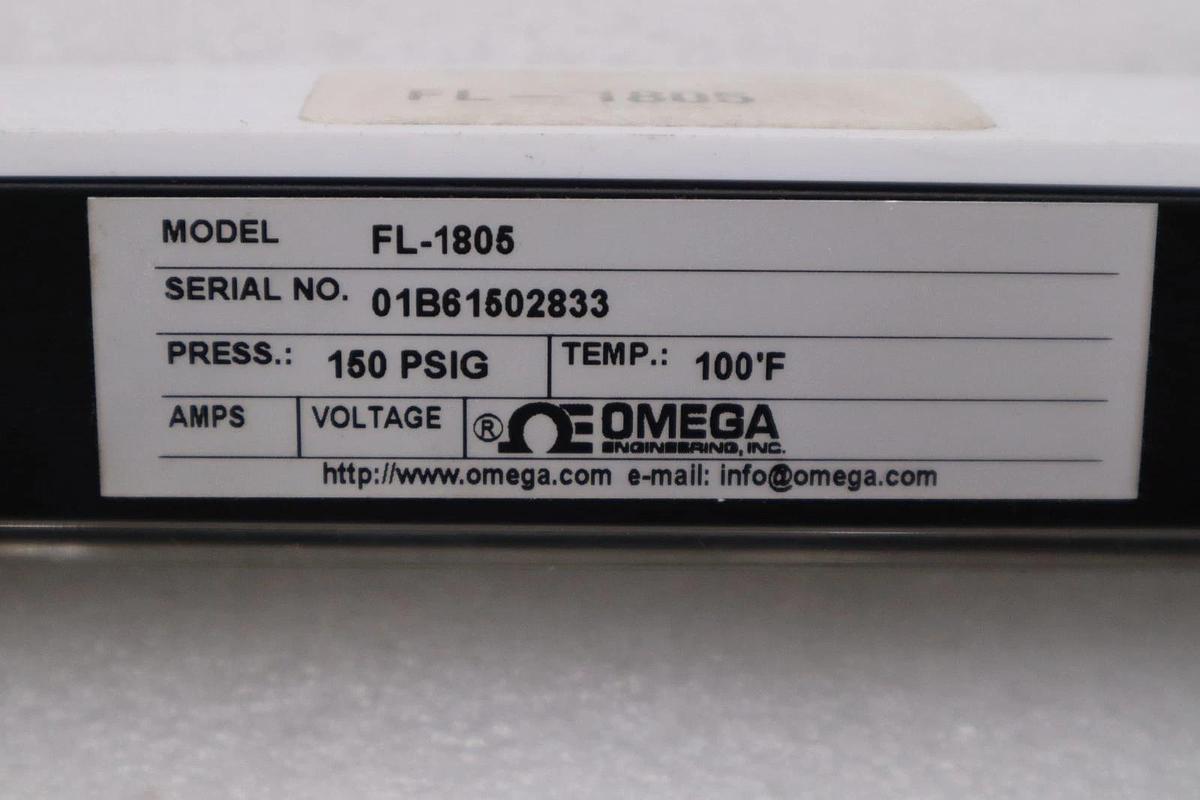 NEW NO BOX OMEGA ENGINEERING FL-1805 / FL1805 STOCK H1109A
