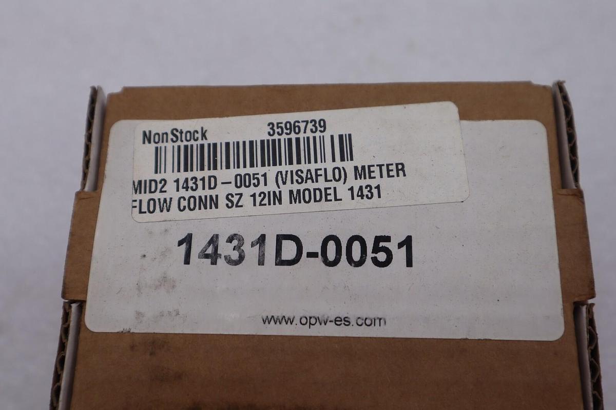 Used OPW 1431D VISI-FLO FLOW METER 1/2 IN #K-2280