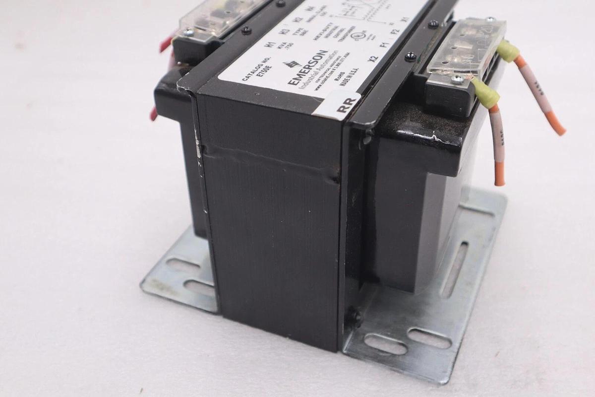 Used EMERSON E750E SBE CONTROL TRANSFORMER .75 KBA 120 X 240 60HZ STOCK 2162-A