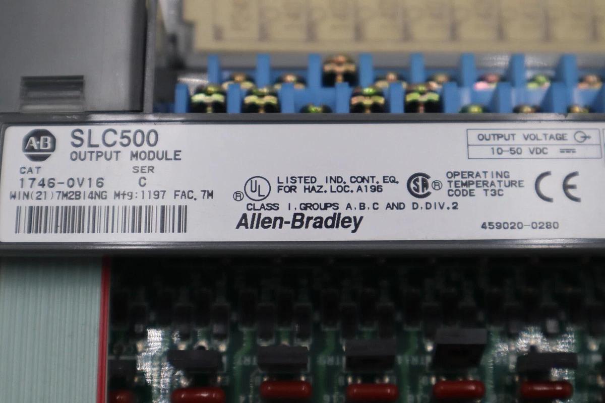 Used Allen Bradley 1746-OV16 /C SLC 500 16-Point Digital Output Module STOCK K-678-C