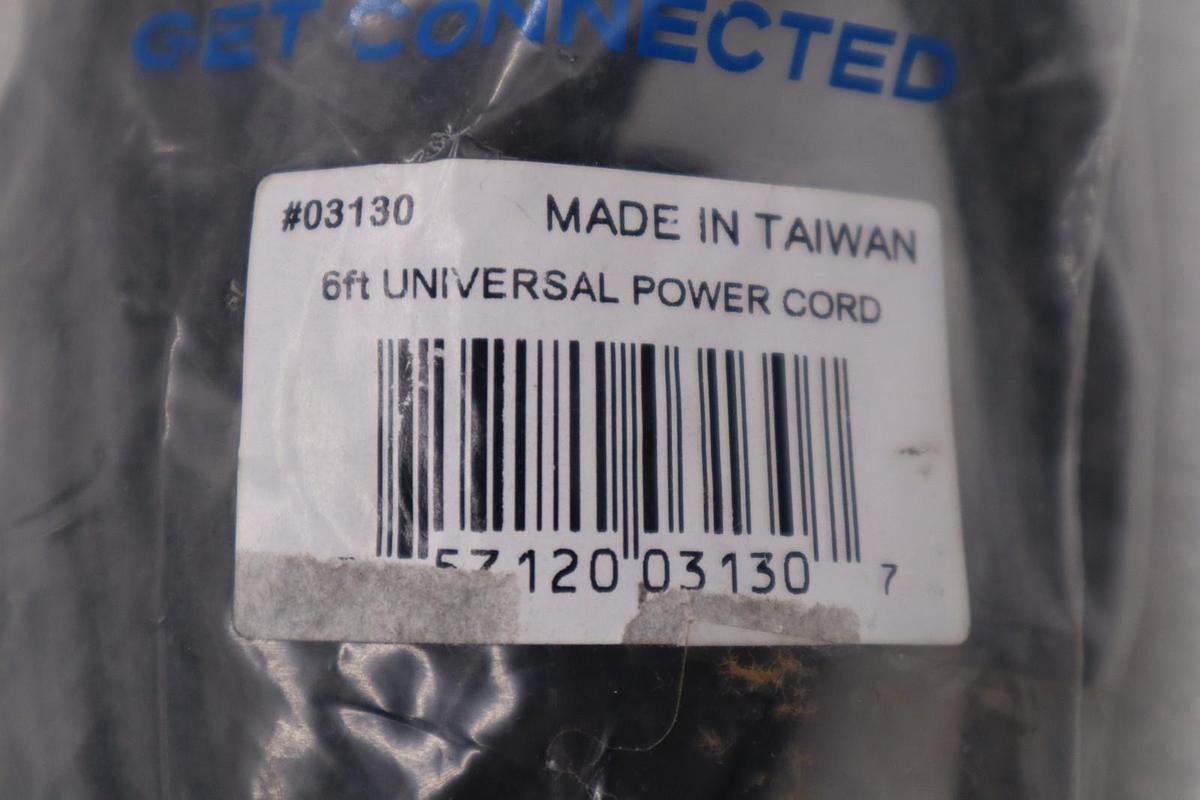 C2G 03130 Universal Power Cord Replacement Cable NEW STOCK H1464A