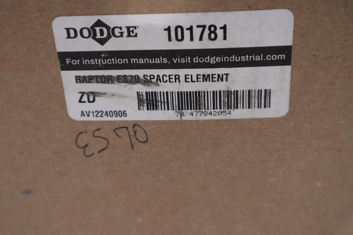 DODGE 101781 RAPTOR ES70 SPACER ELEMENT - NEW IN BOX - STOCK SGF111