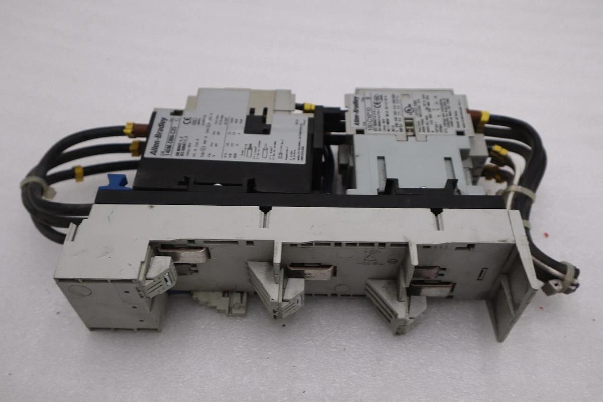 Used ALLEN BRADLEY 140M-D8E-C25 CIRCUIT BREAKER WITH 100-C16*10 CONTACTOR STOCK 720-A