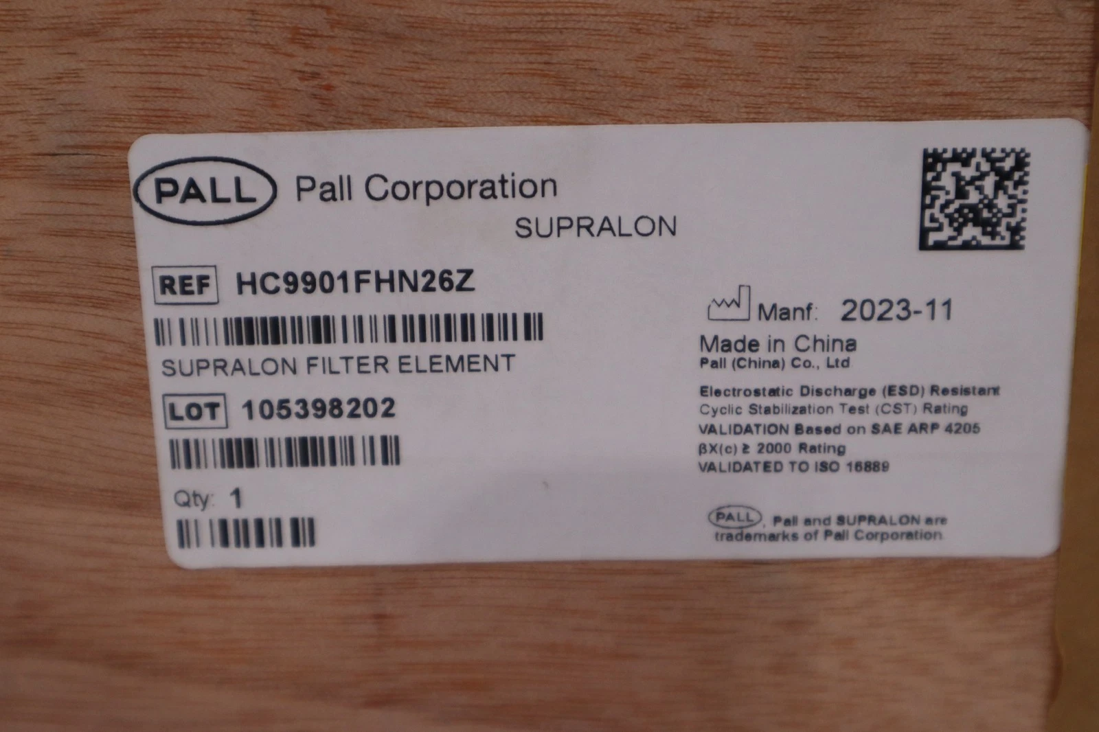 Used Pall HC9901FHN26Z Turbine Lube Oil Filter Element - NEW IN BOX - STOCK HP195