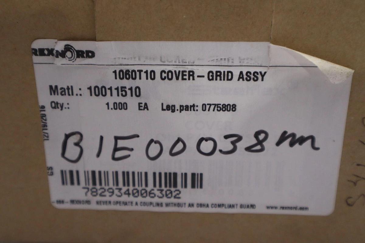 Used NEW FALK 0775808 COVER GRID ASSEMBLY 1060T10 STOCK 1509A