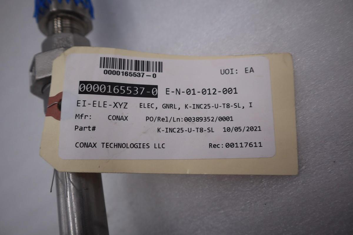 Used CONAX K-INC25-U-T8-SL STOCK #G-736