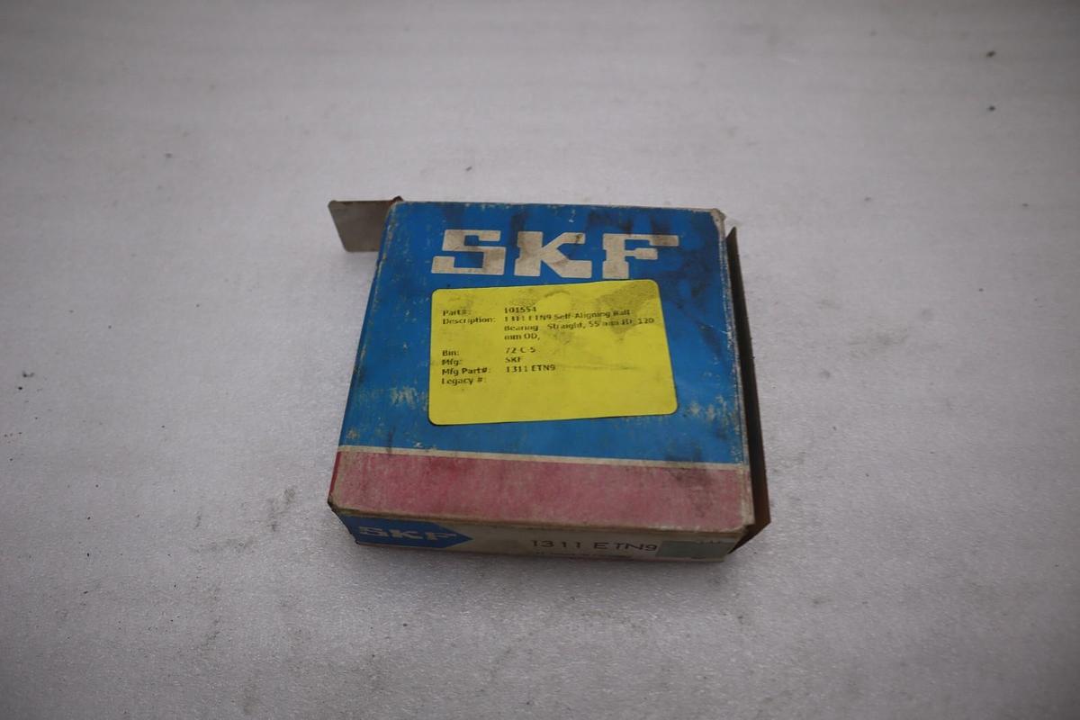 Used NEW OPEN BOX SKF 1311 ETN9 Self-Aligning Ball Bearing STK K3249CC