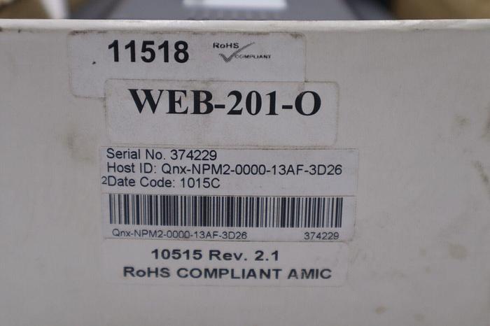 NEW OPEN BOX HONEYWELL WEB-201-O CONTROLLER MODULE K-3597